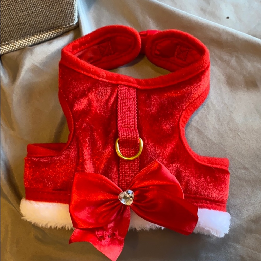 small christmas dog harness